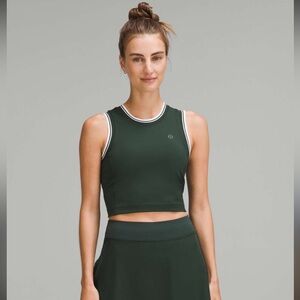 Lululemon Varsity Scoop-Neck Cropped Tennis Tank Top *Medium Support, B/C Cup